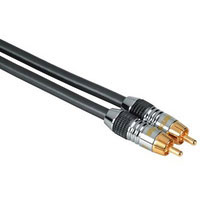 Hama Connection Cable RCA(phono) Plug-RCA (phono) Plug, digital, chrome, 1.5 m  (00079026)
